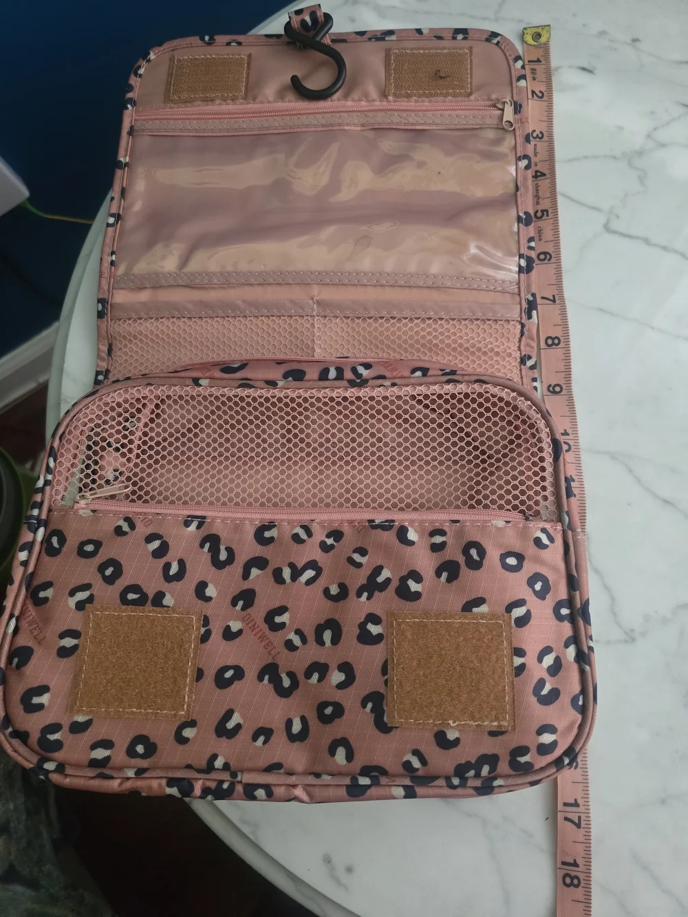 Diniwell Leopard Hanging Travel Toiletry Organizer Bag